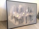 50 Shades of Grey RRP £680 by lisa vallo art, Painting, Mixed Media on Canvas