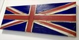 Coronation (all flag designs available to order) by lisa vallo art, Painting, Mixed Media on Canvas