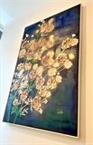 Flowers by lisa vallo art, Painting, Mixed Media on Canvas