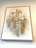 Golden Silver by lisa vallo art, Painting, Mixed Media on Canvas