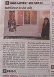 Lisa Vallo - write up in French newspaper by lisa vallo, Painting