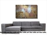 Metallic Heights by lisa vallo art, Painting, Mixed Media on Canvas