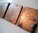 Metallic Marble 2 by lisa vallo art, Painting, Acrylic on canvas