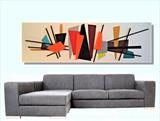 Mid-Century Madness MADE TO ORDER ONLY by lisa vallo art, Painting, Mixed Media on Canvas