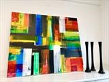 Rainbow’s Edge by lisa vallo art, Painting, Acrylic on canvas