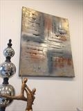 Silver Cross RRP £299 by lisa vallo art, Painting, Mixed Media on Canvas