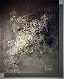 Silver Haze by lisa vallo art, Painting, Acrylic on canvas