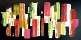 Tropicana by lisa vallo art, Painting, Acrylic on canvas