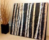 Urban Birch by lisa vallo art, Painting