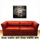 Urban Reflection ON SALE by lisa vallo, Painting, Mixed Media on Canvas