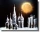 Moonlit Moscow WAS £349 by lisa vallo art